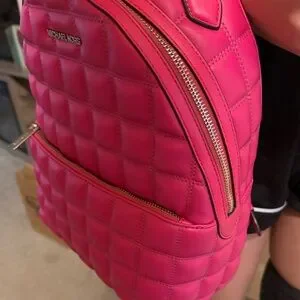 Spanking NEW Vibrant Pink Quilted Backpack with Silver Hardware by Michael Kors MICHAEL Michael Kors | Bags | Spanking New Vibrant Pink  main image 2